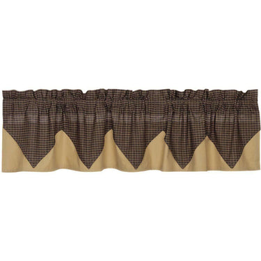 Kettle Grove Plaid Valance Curtain Curtain Layered 16x72 - The Fox Decor